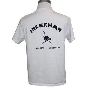 Inkerman T Shirt Cotton Preppy Casual White Mens Size M New York Nantucket Tee
